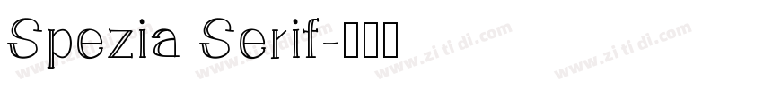 Spezia Serif字体转换